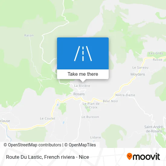 Route Du Lastic map