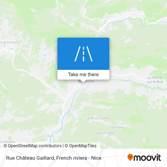 Rue Château Gaillard map