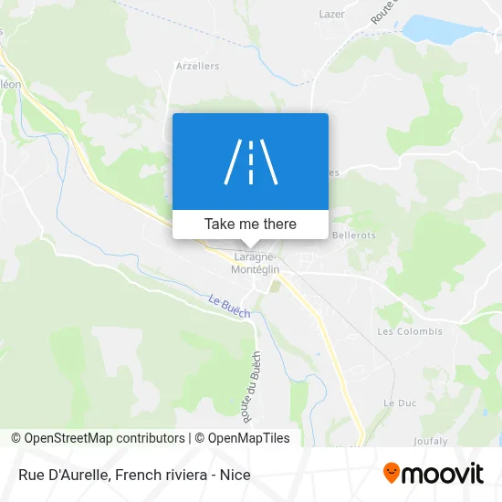 Mapa Rue D'Aurelle