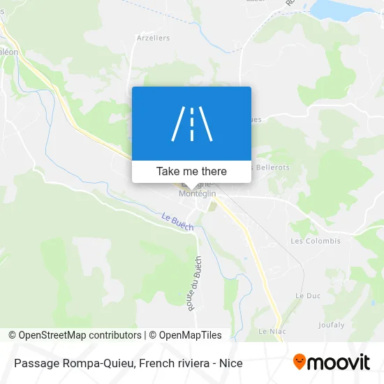 Passage Rompa-Quieu map