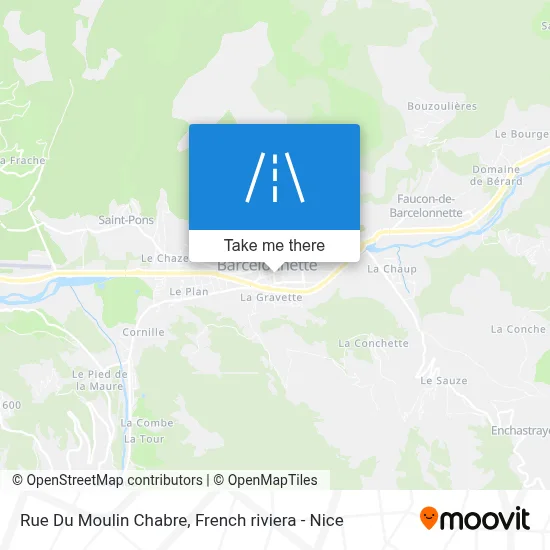 Mapa Rue Du Moulin Chabre