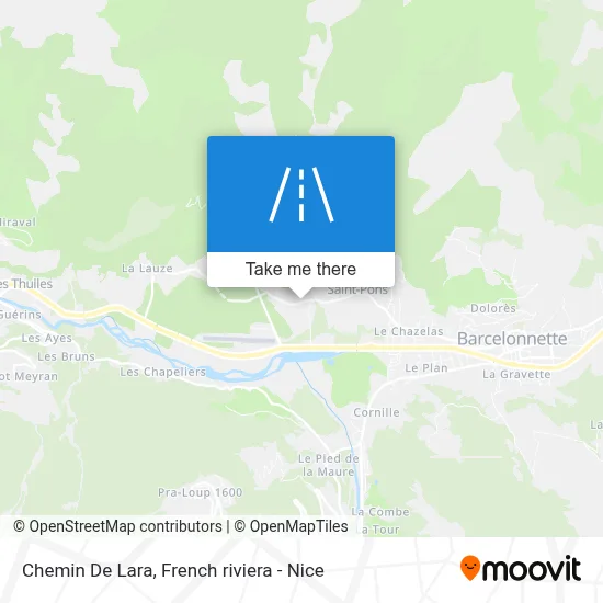 Chemin De Lara map