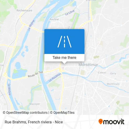 Rue Brahms map