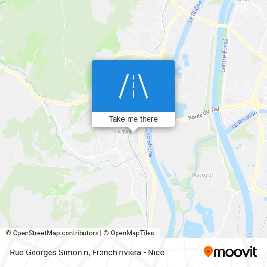 Rue Georges Simonin map