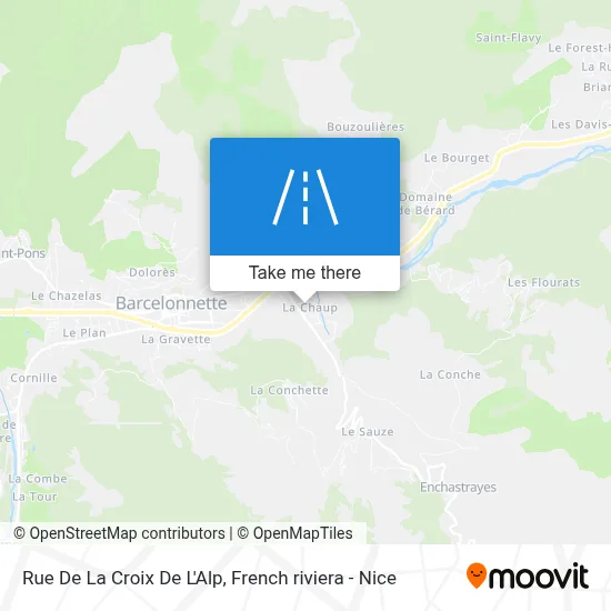 Rue De La Croix De L'Alp map