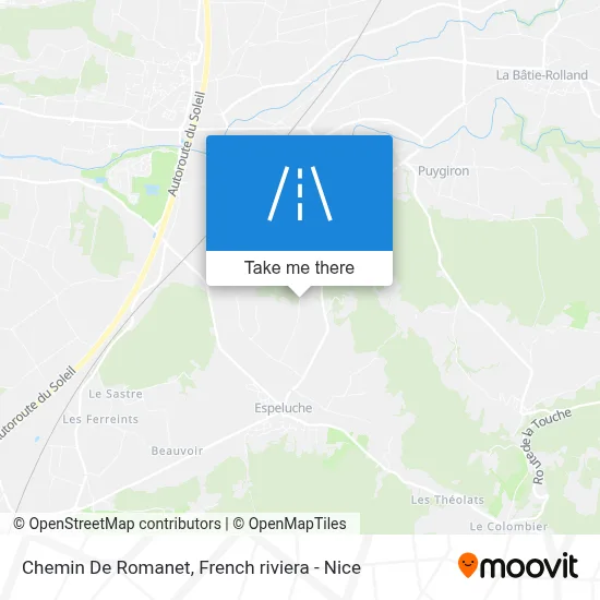 Chemin De Romanet map