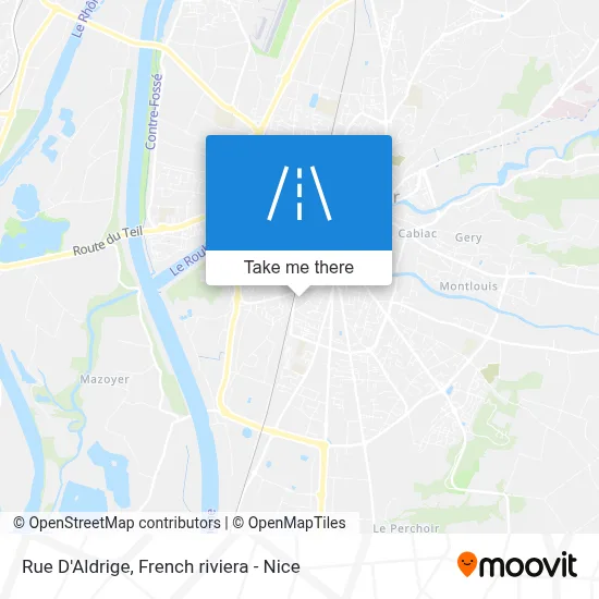 Mapa Rue D'Aldrige