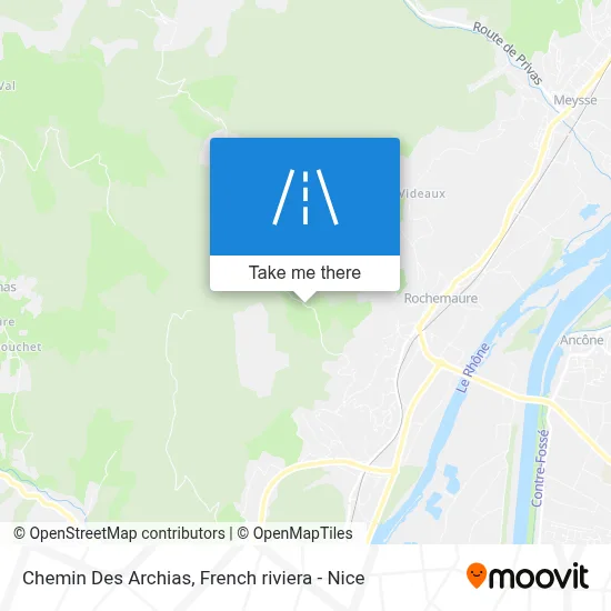 Chemin Des Archias map
