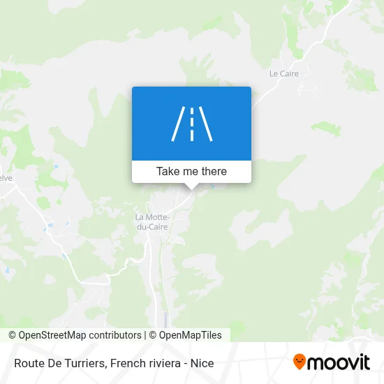 Route De Turriers map