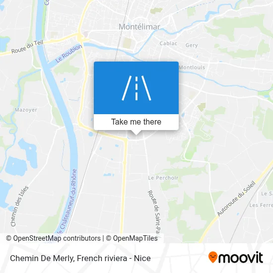 Chemin De Merly map