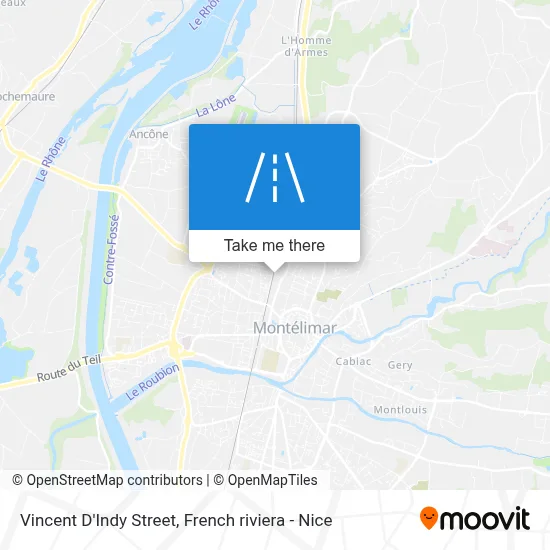 Mapa Rue Vincent D'Indy