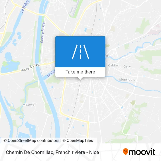 Chemin De Chomillac map