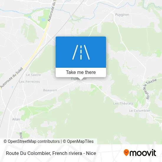 Route Du Colombier map