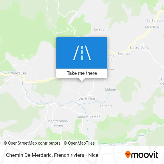 Chemin De Merdaric map
