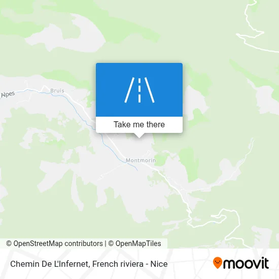 Chemin De L'Infernet map