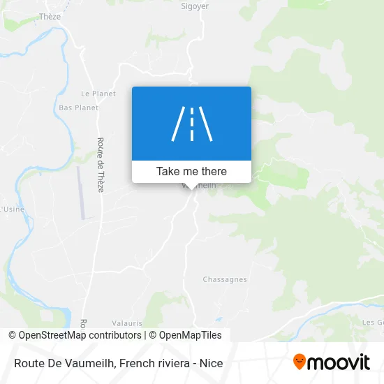 Route De Vaumeilh map