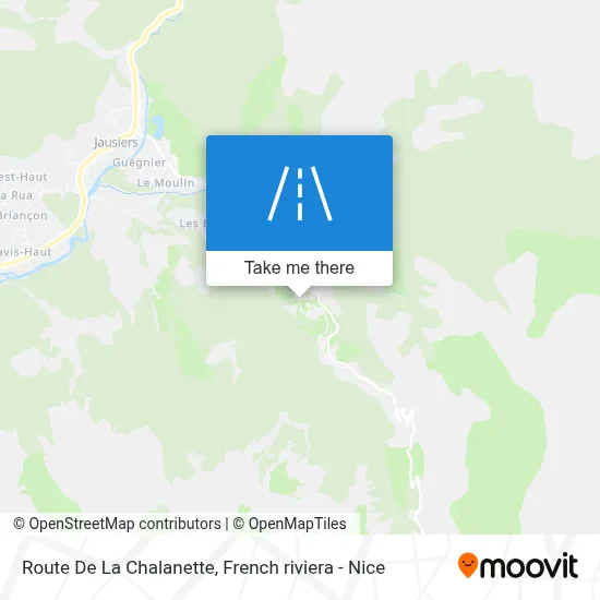 Route De La Chalanette map