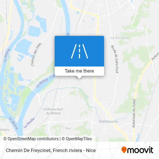 Chemin De Freycinet map