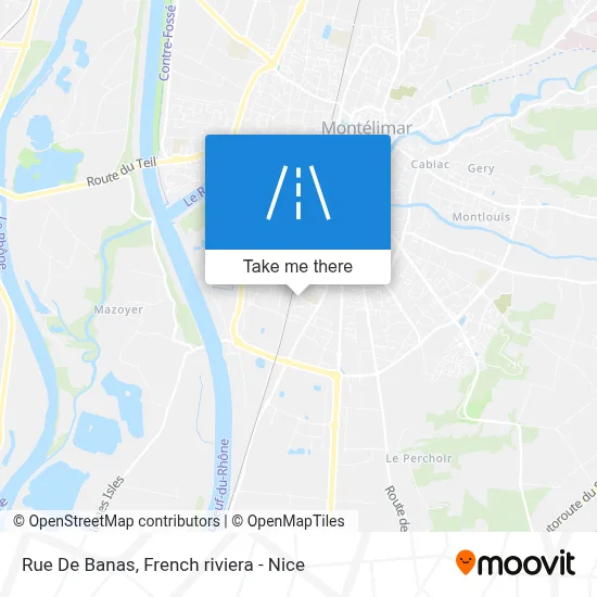 Rue De Banas map