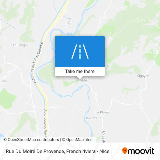 Rue Du Moiré De Provence map