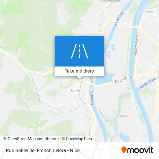 Rue Belleville map