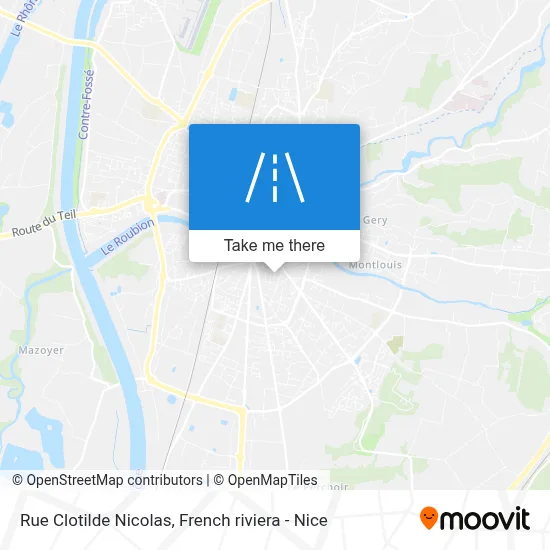 Mapa Rue Clotilde Nicolas