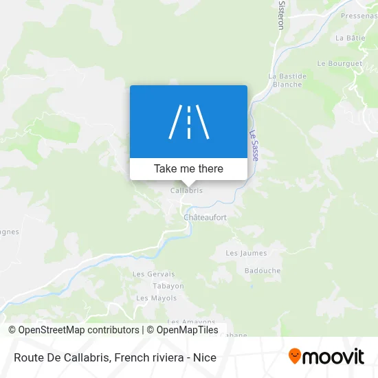 Route De Callabris map