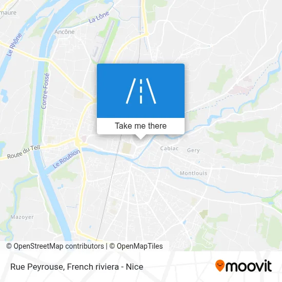 Mapa Rue Peyrouse