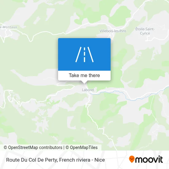 Route Du Col De Perty map