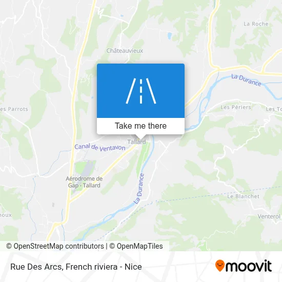 Mapa Rue Des Arcs