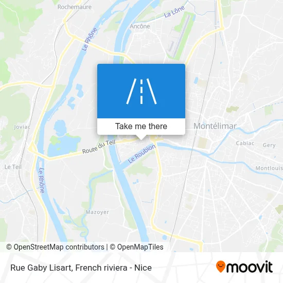 Rue Gaby Lisart map