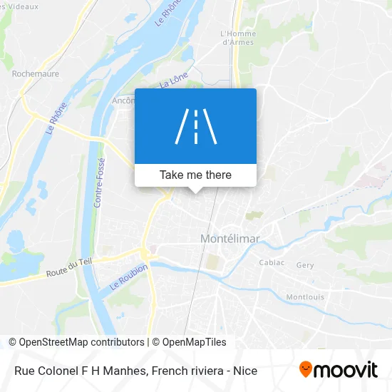 Rue Colonel F H Manhes map