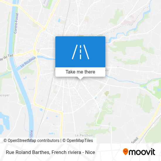 Rue Roland Barthes map