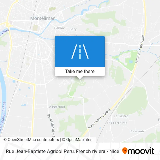 Rue Jean-Baptiste Agricol Peru map