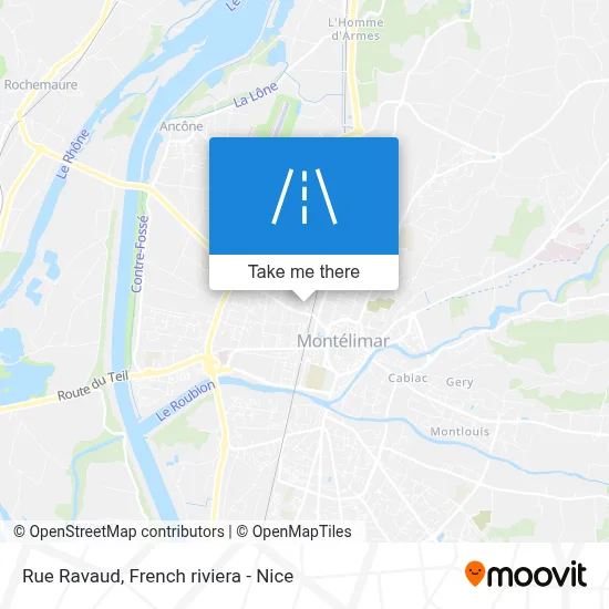 Mapa Rue Ravaud
