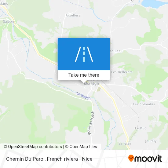 Chemin Du Paroi map