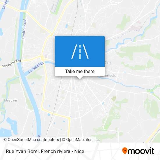 Rue Yvan Borel map