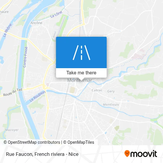 Mapa Rue Faucon