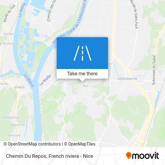 Chemin Du Repos map