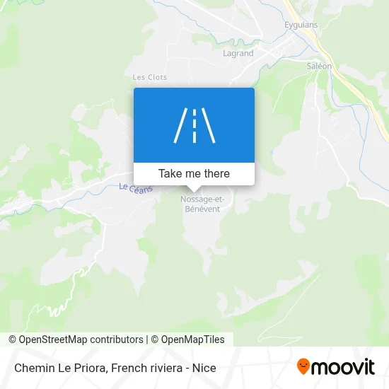 Chemin Le Priora map