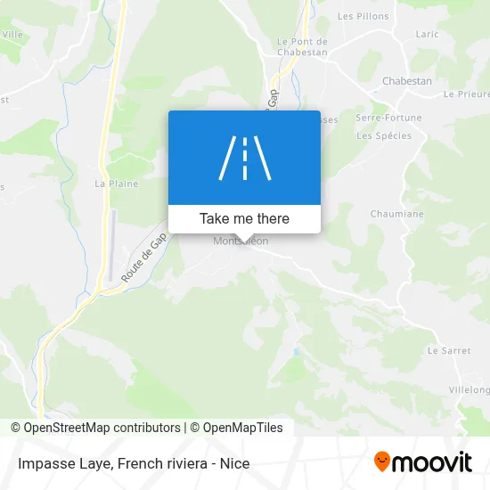 Impasse Laye map