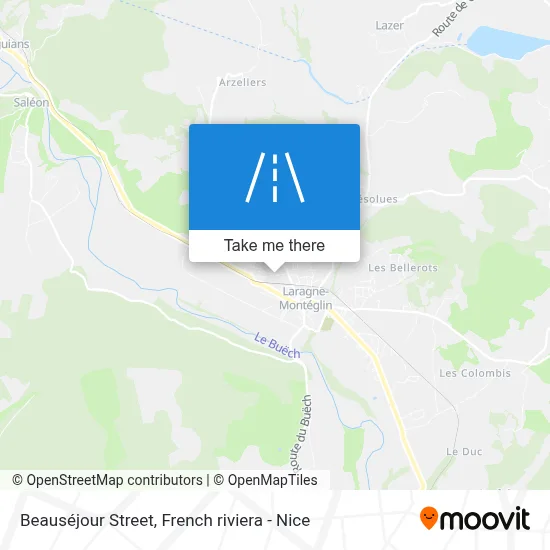 Rue Beauséjour map