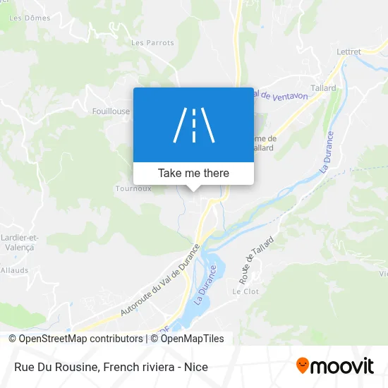 Rue Du Rousine map