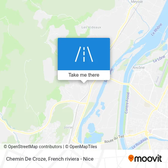 Chemin De Croze map