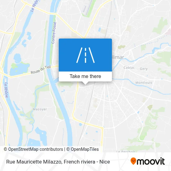Rue Mauricette Milazzo map