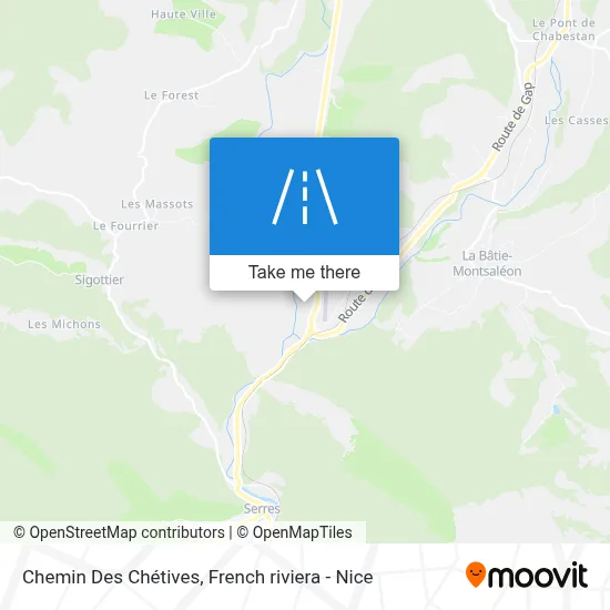 Chemin Des Chétives map