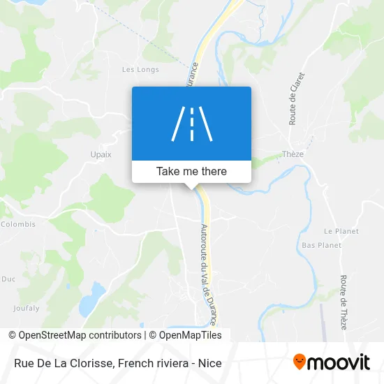 Rue De La Clorisse map