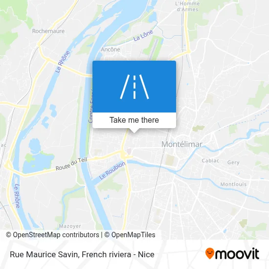 Mapa Rue Maurice Savin