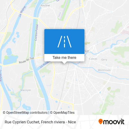 Rue Cyprien Cuchet map