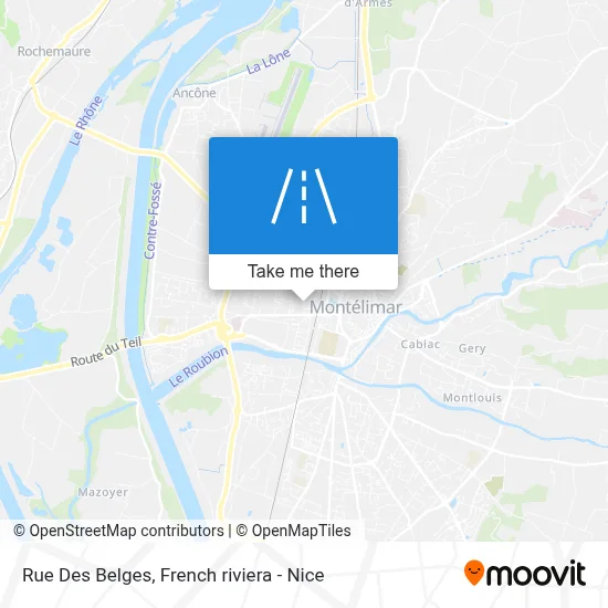 Rue Des Belges map